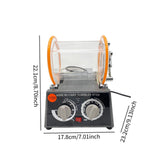 Maxbell Jewelry Polisher Tumbler Practical Jewelry Rotary Finishing Device Accessory with 450g Bead
