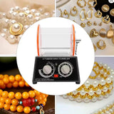 Maxbell Jewelry Polisher Tumbler Practical Jewelry Rotary Finishing Device Accessory with 450g Bead