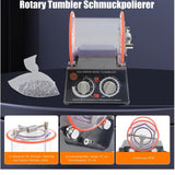 Maxbell Jewelry Polisher Tumbler Practical Jewelry Rotary Finishing Device Accessory with 450g Bead