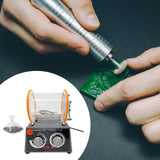 Maxbell Jewelry Polisher Tumbler Practical Jewelry Rotary Finishing Device Accessory with 450g Bead