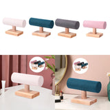 Maxbell Bracelet Holder Display T Bar Watch Stand for Men Women Wristwatch Hair Ties Beige