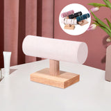 Maxbell Bracelet Holder Display T Bar Watch Stand for Men Women Wristwatch Hair Ties Beige