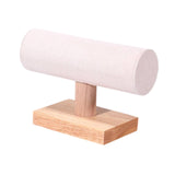 Maxbell Bracelet Holder Display T Bar Watch Stand for Men Women Wristwatch Hair Ties Beige