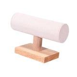 Maxbell Bracelet Holder Display T Bar Watch Stand for Men Women Wristwatch Hair Ties Beige