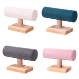 Maxbell Bracelet Holder Display T Bar Watch Stand for Men Women Wristwatch Hair Ties Beige