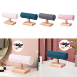 Maxbell Bracelet Holder Display T Bar Watch Stand for Men Women Wristwatch Hair Ties Beige