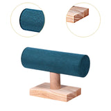 Maxbell Bracelet Holder Display T Bar Watch Stand for Men Women Wristwatch Hair Ties Dark Green