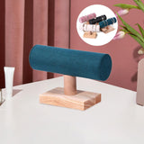 Maxbell Bracelet Holder Display T Bar Watch Stand for Men Women Wristwatch Hair Ties Dark Green