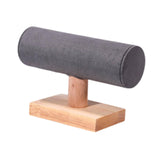 Maxbell Bracelet Holder Display T Bar Watch Stand for Men Women Wristwatch Hair Ties Dark Gray