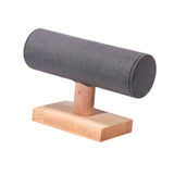 Maxbell Bracelet Holder Display T Bar Watch Stand for Men Women Wristwatch Hair Ties Dark Gray