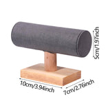 Maxbell Bracelet Holder Display T Bar Watch Stand for Men Women Wristwatch Hair Ties Dark Gray