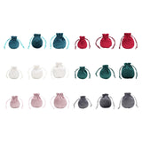 Maxbell Drawstring Bag Velvet Gift Bag Rings Jewelry Pouch Blue 6.5x8.5cm