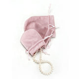 Maxbell Drawstring Bag Velvet Gift Bag Rings Jewelry Pouch Blue 6.5x8.5cm