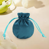 Maxbell Drawstring Bag Velvet Gift Bag Rings Jewelry Pouch Blue 6.5x8.5cm