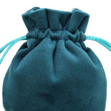 Maxbell Drawstring Bag Velvet Gift Bag Rings Jewelry Pouch Blue 7.5x9.5cm