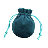 Maxbell Drawstring Bag Velvet Gift Bag Rings Jewelry Pouch Blue 7.5x9.5cm