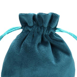 Maxbell Drawstring Bag Velvet Gift Bag Rings Jewelry Pouch Blue 9.5x11.5cm