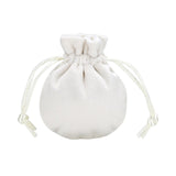 Maxbell Drawstring Bag Velvet Gift Bag Rings Jewelry Pouch Beige 6.5x8.5cm