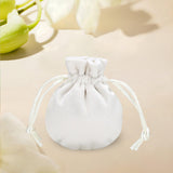 Maxbell Drawstring Bag Velvet Gift Bag Rings Jewelry Pouch Beige 6.5x8.5cm