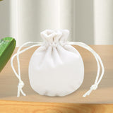 Maxbell Drawstring Bag Velvet Gift Bag Rings Jewelry Pouch Beige 7.5x9.5cm