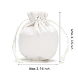 Maxbell Drawstring Bag Velvet Gift Bag Rings Jewelry Pouch Beige 9.5x11.5cm