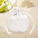 Maxbell Drawstring Bag Velvet Gift Bag Rings Jewelry Pouch Beige 9.5x11.5cm