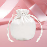Maxbell Drawstring Bag Velvet Gift Bag Rings Jewelry Pouch Beige 9.5x11.5cm