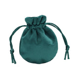 Maxbell Drawstring Bag Velvet Gift Bag Rings Jewelry Pouch Deep Green 6.5x8.5cm