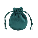 Maxbell Drawstring Bag Velvet Gift Bag Rings Jewelry Pouch Deep Green 6.5x8.5cm