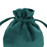 Maxbell Drawstring Bag Velvet Gift Bag Rings Jewelry Pouch Deep Green 7.5x9.5cm
