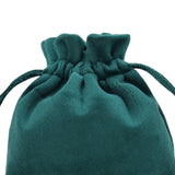 Maxbell Drawstring Bag Velvet Gift Bag Rings Jewelry Pouch Deep Green9.5x11.5cm