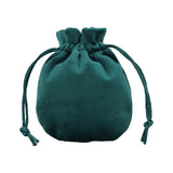 Maxbell Drawstring Bag Velvet Gift Bag Rings Jewelry Pouch Deep Green9.5x11.5cm