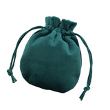 Maxbell Drawstring Bag Velvet Gift Bag Rings Jewelry Pouch Deep Green9.5x11.5cm