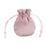 Maxbell Drawstring Bag Velvet Gift Bag Rings Jewelry Pouch Light Pink 6.5x8.5cm