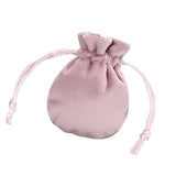Maxbell Drawstring Bag Velvet Gift Bag Rings Jewelry Pouch Light Pink 6.5x8.5cm