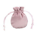 Maxbell Drawstring Bag Velvet Gift Bag Rings Jewelry Pouch Light Pink 6.5x8.5cm