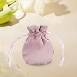 Maxbell Drawstring Bag Velvet Gift Bag Rings Jewelry Pouch Light Pink 6.5x8.5cm
