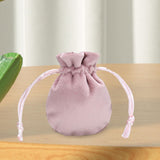Maxbell Drawstring Bag Velvet Gift Bag Rings Jewelry Pouch Light Pink 6.5x8.5cm