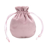Maxbell Drawstring Bag Velvet Gift Bag Rings Jewelry Pouch Light Pink 7.5x9.5cm