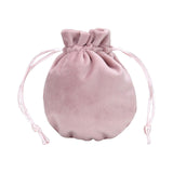 Maxbell Drawstring Bag Velvet Gift Bag Rings Jewelry Pouch Light Pink9.5x11.5cm
