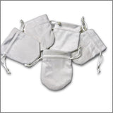 Maxbell Drawstring Bag Velvet Gift Bag Rings Jewelry Pouch Deep Gray 6.5x8.5cm