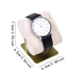 Maxbell Modern Watch Holder Stand Watch Display for Tradeshow Live Broadcasting Shop Beige White