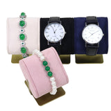 Maxbell Modern Watch Holder Stand Watch Display for Tradeshow Live Broadcasting Shop Pink