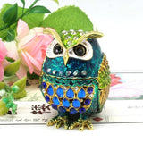 Maxbell Jewelry Box Organizer for Home Decor Animal Figurine for Hairpins Girlfriend Blue