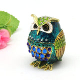 Maxbell Jewelry Box Organizer for Home Decor Animal Figurine for Hairpins Girlfriend Blue