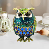 Maxbell Jewelry Box Organizer for Home Decor Animal Figurine for Hairpins Girlfriend Blue