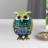 Maxbell Jewelry Box Organizer for Home Decor Animal Figurine for Hairpins Girlfriend Blue