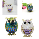 Maxbell Jewelry Box Organizer for Home Decor Animal Figurine for Hairpins Girlfriend Blue