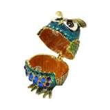 Maxbell Jewelry Box Organizer for Home Decor Animal Figurine for Hairpins Girlfriend Blue