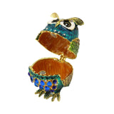 Maxbell Jewelry Box Organizer for Home Decor Animal Figurine for Hairpins Girlfriend Blue